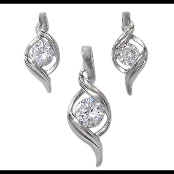 925 sterling silver cubic zirconia set - Picture 7 of 7